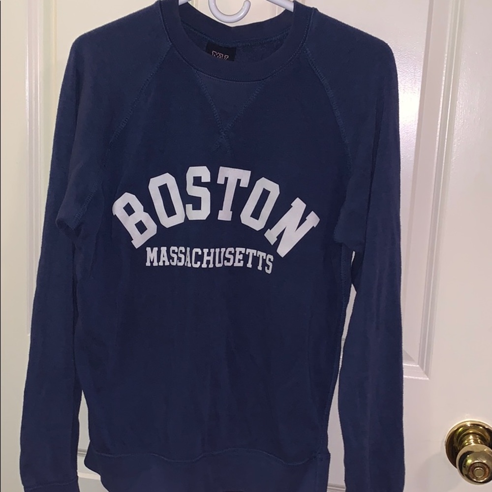 Boston crew neck hoodie. Medium